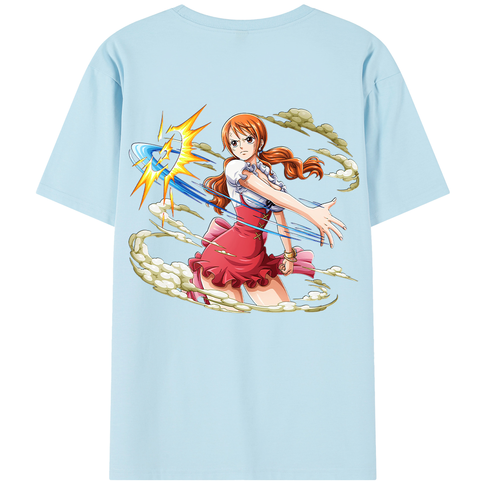 ワンピース ナミ ONE PIECE Nami 綿100％半袖Tシャツ（背面プリント）